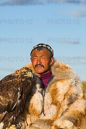 Kazakh hunter with Golden Eagle