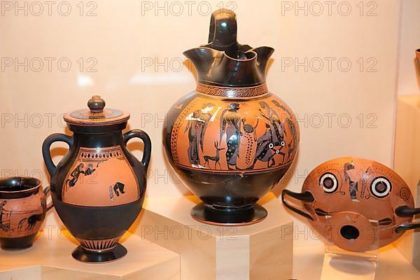Collection of antique vases
