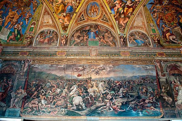 Ceiling Painting Battle of Milvian Bridge