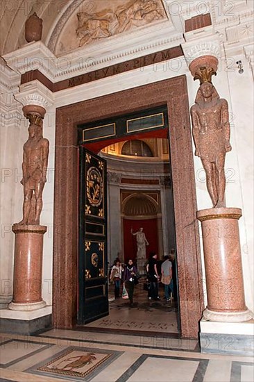 View from the Hall of the Greek Cross into the Sala Rotonda