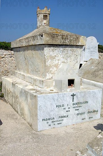 Tavolara Island Cemetery with Tomb of the King