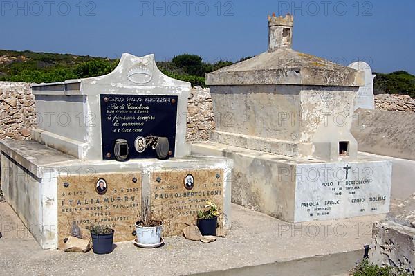 Tavolara Island Cemetery with Tomb of the King