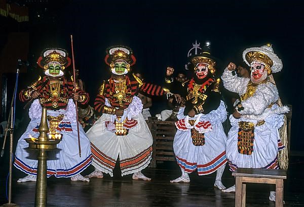 Hanuman in Kathakali Kalyana Sougandhikam story in Kerala Kalamandalam