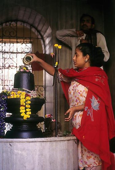 Worship of Siva in Kalighat at Kolkata or Calcutta