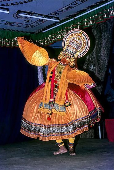 A bird character in Kathakali