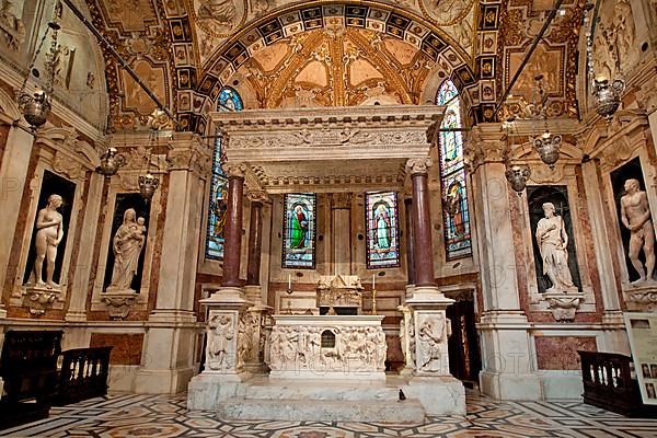 Aisle in Genoa Cathedral