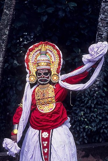 Mudiyettu dancer in Atham Celebration in Tripunithura near Ernakulam