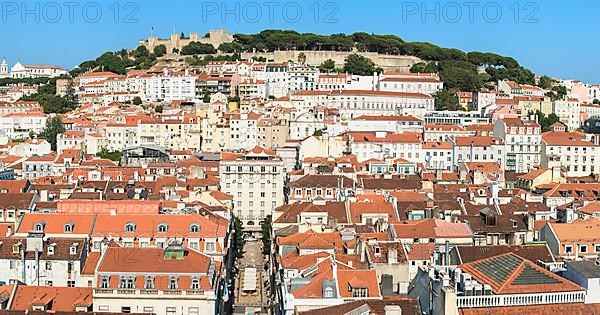 View over Lisbon and the Castelo Sao Jorge