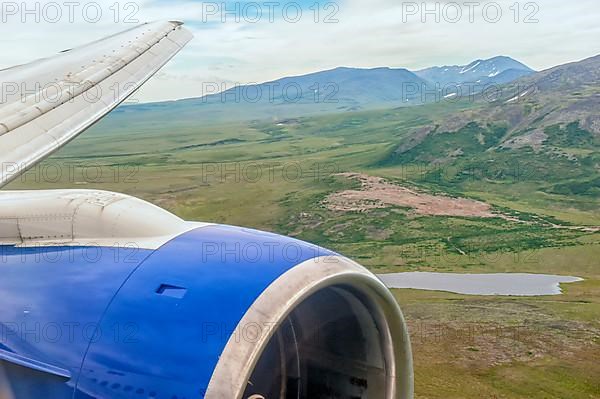 Aerial view of the Siberian landscape