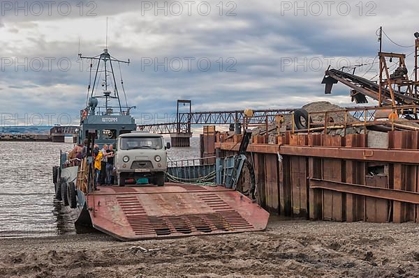 Ferry in the port of Anadyr