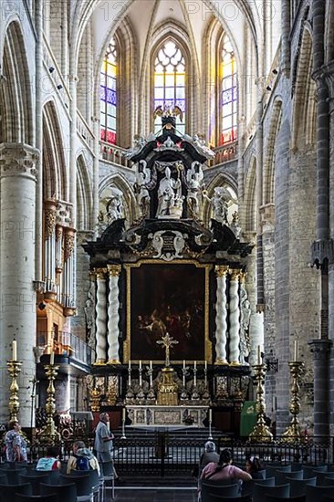 Interior view of the altar of Saint Nicholas Church