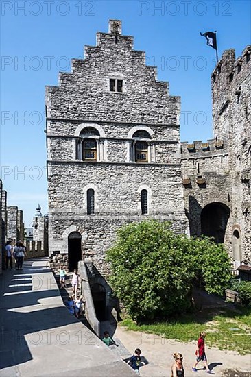 Inner courtyard of the medieval Gravensteen