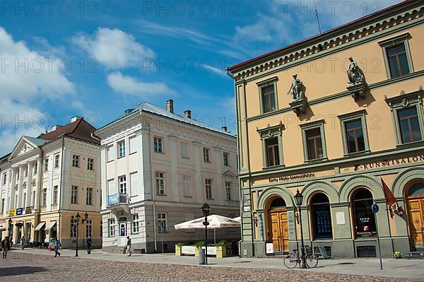 Houses at town hall square