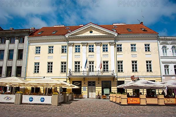 Houses at town hall square