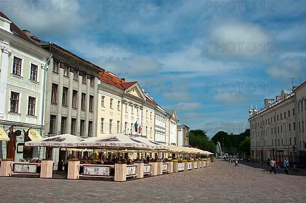 Houses at town hall square