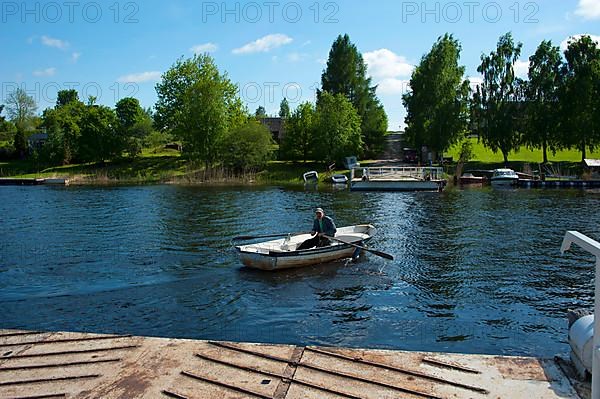 Man in boat