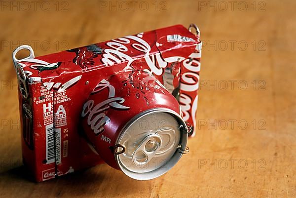 African toy camera made from recycled Coca-Cola cans