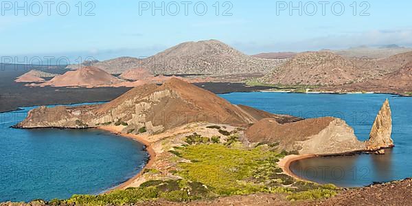 Bartolome Island Isthmus and Pinnacle Rock