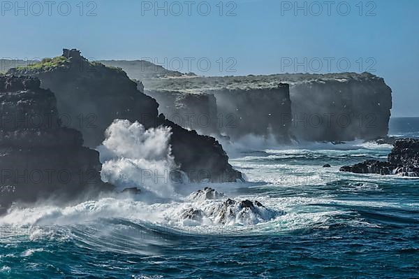 Breakwater on the coast of Hispanola Island