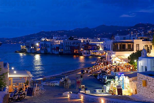 Mykonos Town in the Evening