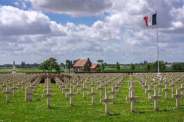 Saint-Charles de Potyze Cemetery for French soldiers of the First World War in Ieper