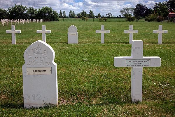 Saint-Charles de Potyze Cemetery for French soldiers of the First World War in Ieper