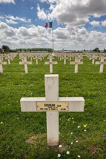 Saint-Charles de Potyze Cemetery for French soldiers of the First World War in Ieper