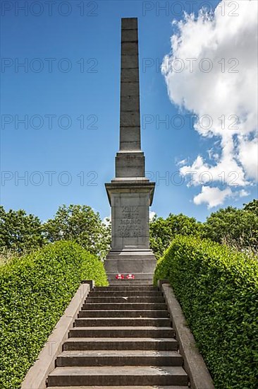 Obelisk at the First World War Memorial John McCrae in Boezinge