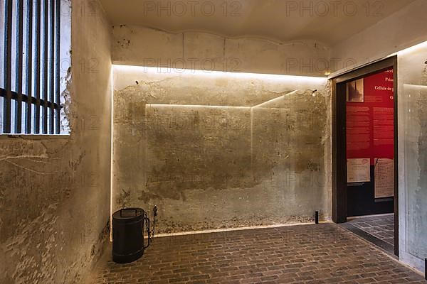 Wall inscriptions of condemned soldiers on death row in the town hall of Poperinge