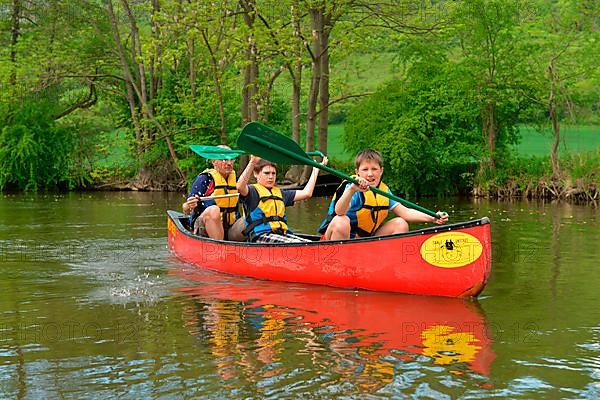 Canoeing on the Unstrut