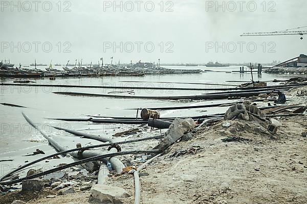 Hoses used to pump fish for the production of fishmeal to the Chinese factory SPFH SARL