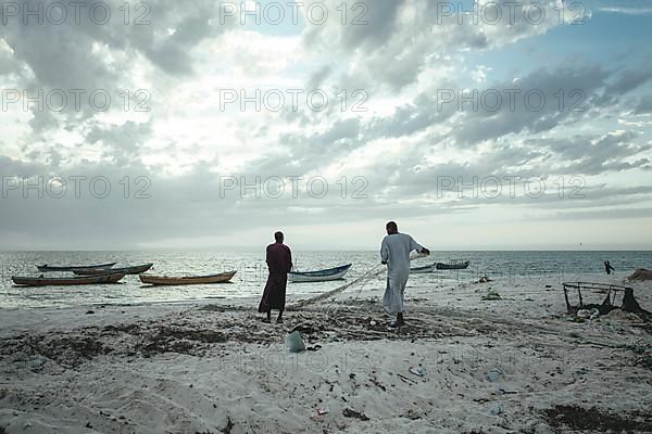 Fishermen with nets