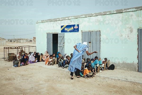 Children in the early morning at the Koran school