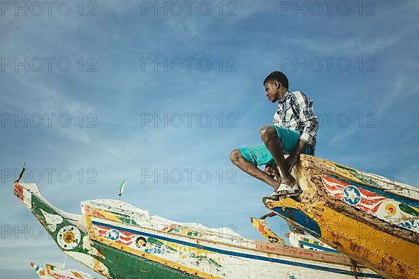 Traditional wooden fishing boats