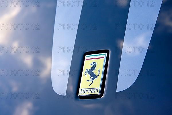 Ferrari horse emblem on the front of the 430 Scuderia