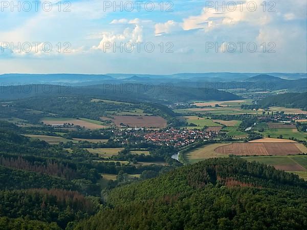 The Werratal and the villages of Grossburschla