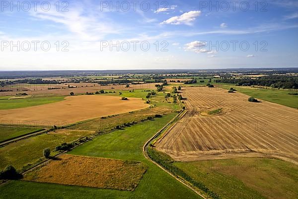 Aerial view of the former inner-German border