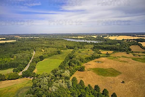 Aerial view of the former inner-German border