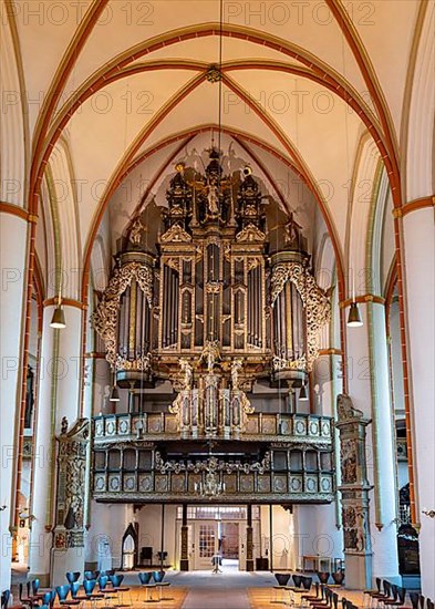 Organ in the main Protestant church of St. Johannis