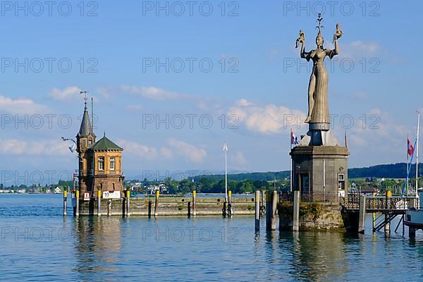 Sculpture Imperia at the harbour entrance