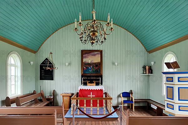 Interior of the church in Bakkagerdi