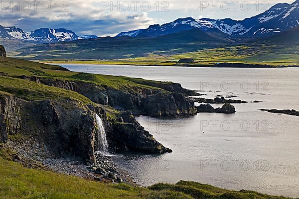 Small waterfall in Borgarfjoerdur