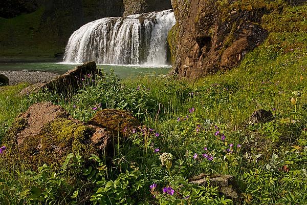 The Systrafoss waterfall