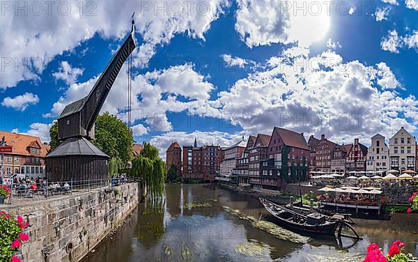 Old harbour with wooden crane from 1797