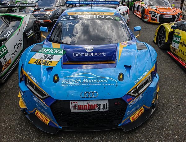 Audi R8 racing car at Parc Ferme