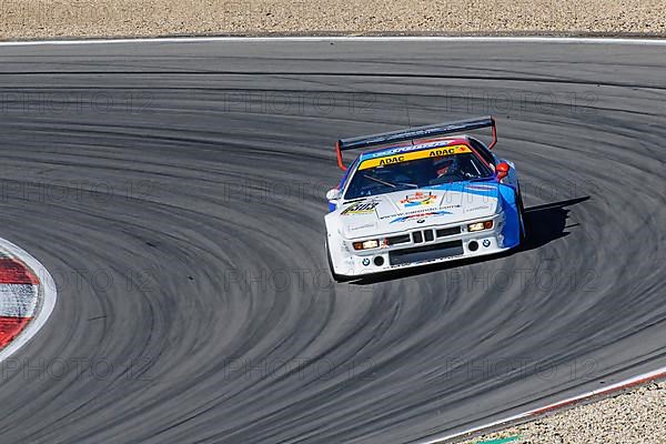 Historic race car BMW M1 at car race for classic cars Youngtimer Classic Cars 24-hour race 24h race
