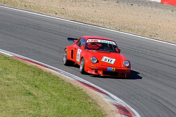 Historic race car Porsche RSR at car race for classic cars youngtimer classic cars 24-hour race 24h race