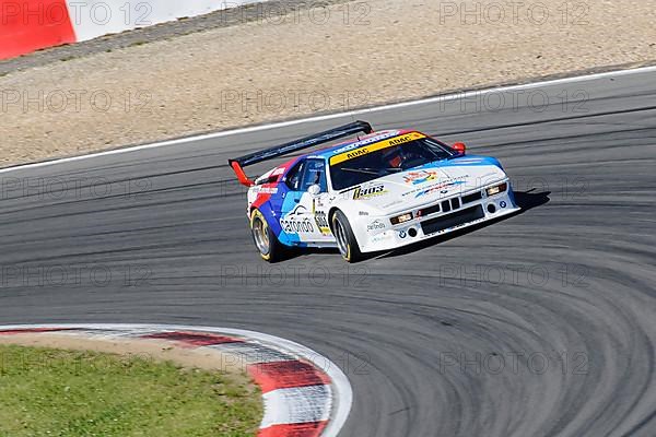 Historic race car BMW M1 at car race for classic cars Youngtimer Classic Cars 24-hour race 24h race