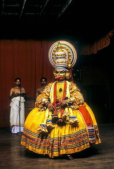 A bird character in Kathakali