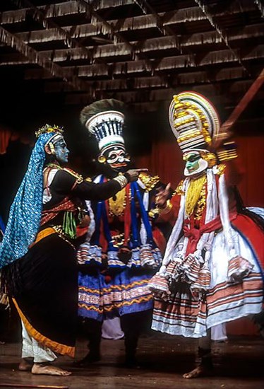 Kathakali story play major form of classical Indian dance in Kerala Kalamandalam